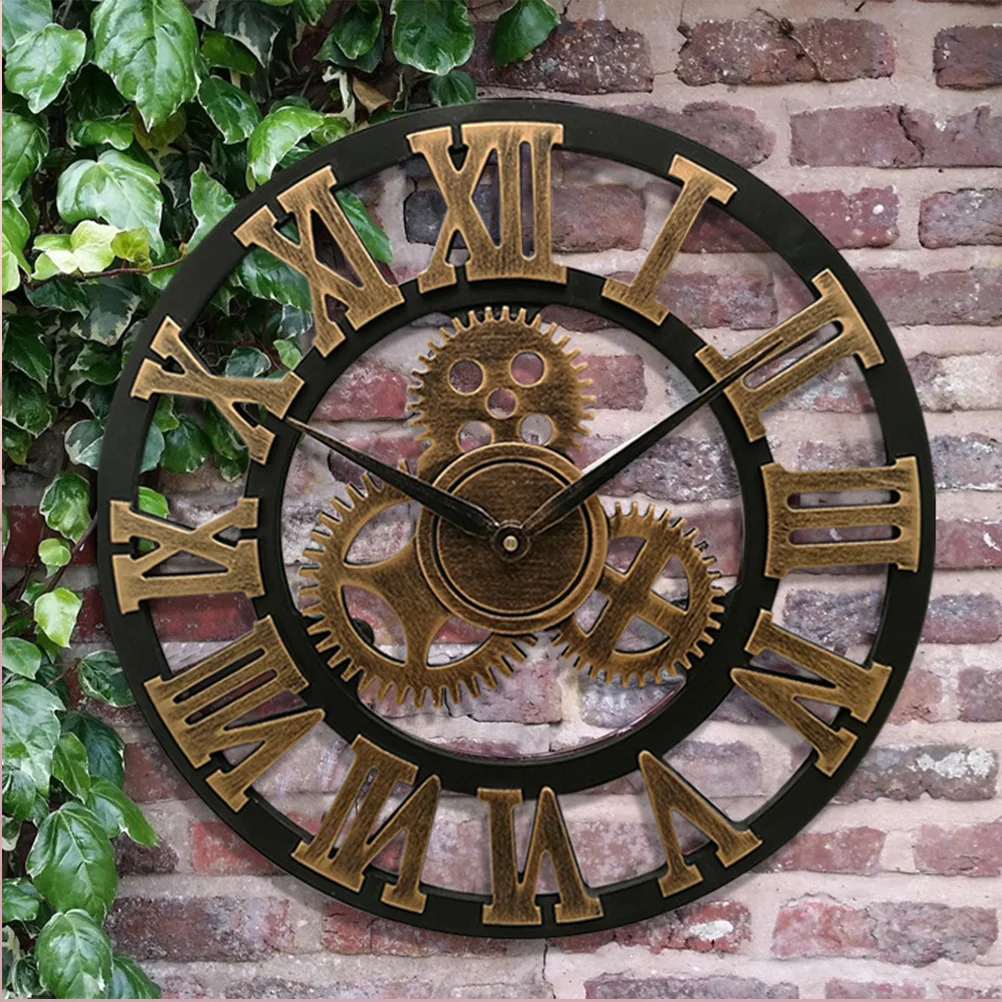 Industrial Gear Wall Clock 34cm Silent Without Ticking Decorative Hanging for Bedroom Living Retro Creative Golden
Industrial Gear Wall Clock 34cm Silent Without Ticking Decorative Hanging for Bedroom Living Retro Creative Golden