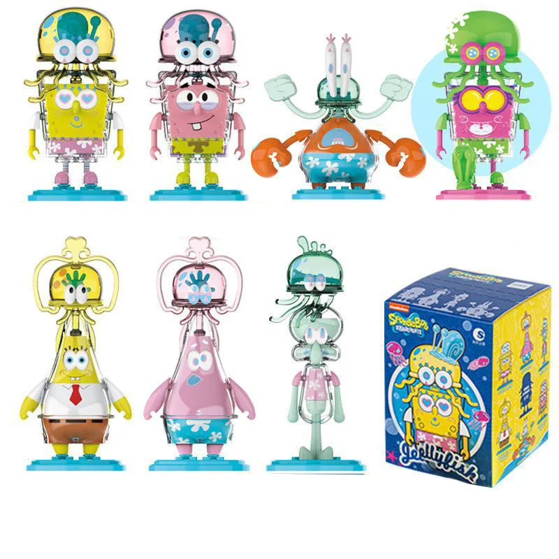 SpongeBob Jellyfish Series Character Cartoon Blind Box Toy Block Splice 1/72 Drawing Rare Style Children's Christmas Toys Gifts
SpongeBob Jellyfish Series Character Cartoon Blind Box Toy Block Splice 1/72 Drawing Rare Style Children's Christmas Toys Gifts