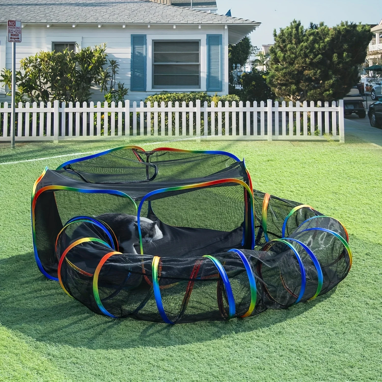 Outdoor Cat Enclosure - Portable Catio Outdoor Cat Tent - Cage Free Outside Cat Playpen Pet Enclosure - Enclosed Cat Run - Cat Tunnel Outdoor Cat Tunnels for Indoor Cats & Small Animals
Outdoor Cat Enclosure - Portable Catio Outdoor Cat Tent - Cage Free Outside Cat Playpen Pet Enclosure - Enclosed Cat Run - Cat Tunnel Outdoor Cat Tunnels for Indoor Cats & Small Animals