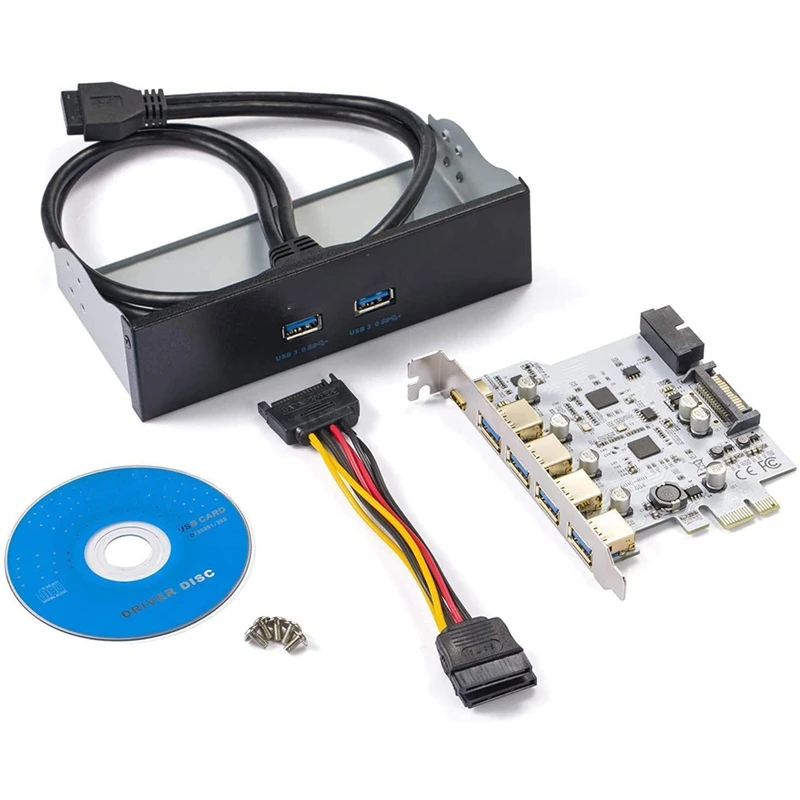Карта PCI-E на USB 3,0 с 7 портами ускоряет скорость работы до 5 Гбит/с, с кабелем питания SATA, отсеком передней панели и кабелями питания
Карта PCI-E на USB 3,0 с 7 портами ускоряет скорость работы до 5 Гбит/с, с кабелем питания SATA, отсеком передней панели и кабелями питания