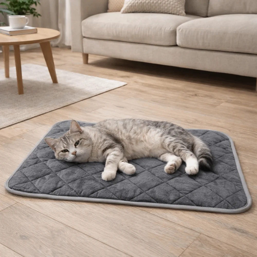 Pet Bed Mat Anti-Slip Self-Heating Dog Pad Thermal Folding Pet Sleeping Blankets Cozy Soft Dog Crate Pad for Cats and Dogs
Pet Bed Mat Anti-Slip Self-Heating Dog Pad Thermal Folding Pet Sleeping Blankets Cozy Soft Dog Crate Pad for Cats and Dogs