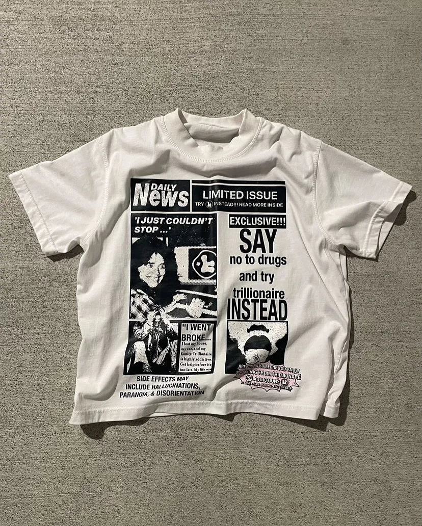2025 New Hip Hop Goth Pattern Graphic T Shirts Harajuku Casual Y2k Top Loose Round Neck Cotton Oversized T Shirt Streetwear
2025 New Hip Hop Goth Pattern Graphic T Shirts Harajuku Casual Y2k Top Loose Round Neck Cotton Oversized T Shirt Streetwear
