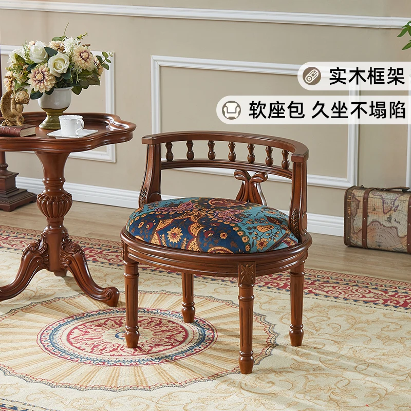 Designer niche furniture American retro leisure chair backrest sofa stool embroidery fabric living room dresser chair 2025
Designer niche furniture American retro leisure chair backrest sofa stool embroidery fabric living room dresser chair 2025