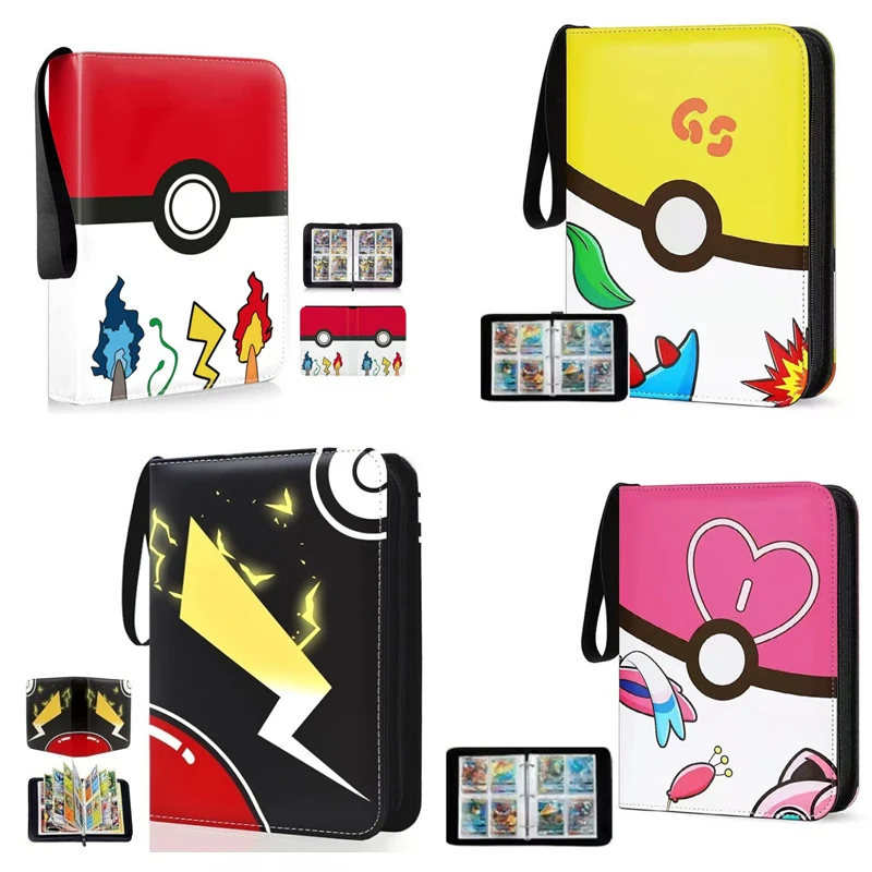 10 styles 400PCS Card Album Binder Sleeves with Zipper PTCG Yugioh TCG 4-Pocket Trading Card Collection Card Holder Toys Gift
10 styles 400PCS Card Album Binder Sleeves with Zipper PTCG Yugioh TCG 4-Pocket Trading Card Collection Card Holder Toys Gift