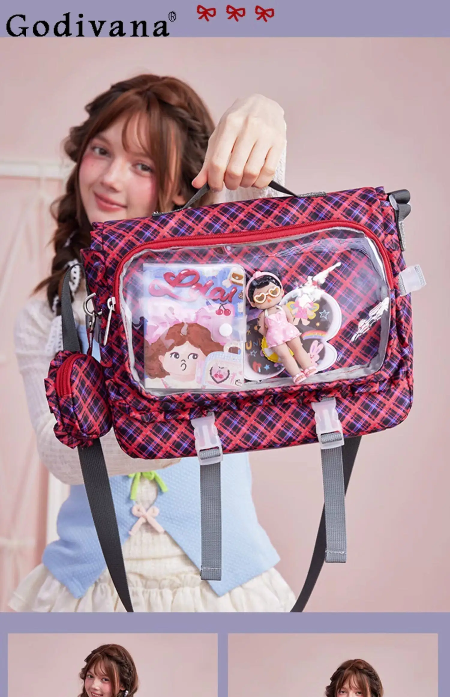 Academy Style Two-dimensional Japanese Original Lolita Pain Bag Cute Baby Bag Large Capacity Casual Women Tote Shoulder Bags
Academy Style Two-dimensional Japanese Original Lolita Pain Bag Cute Baby Bag Large Capacity Casual Women Tote Shoulder Bags