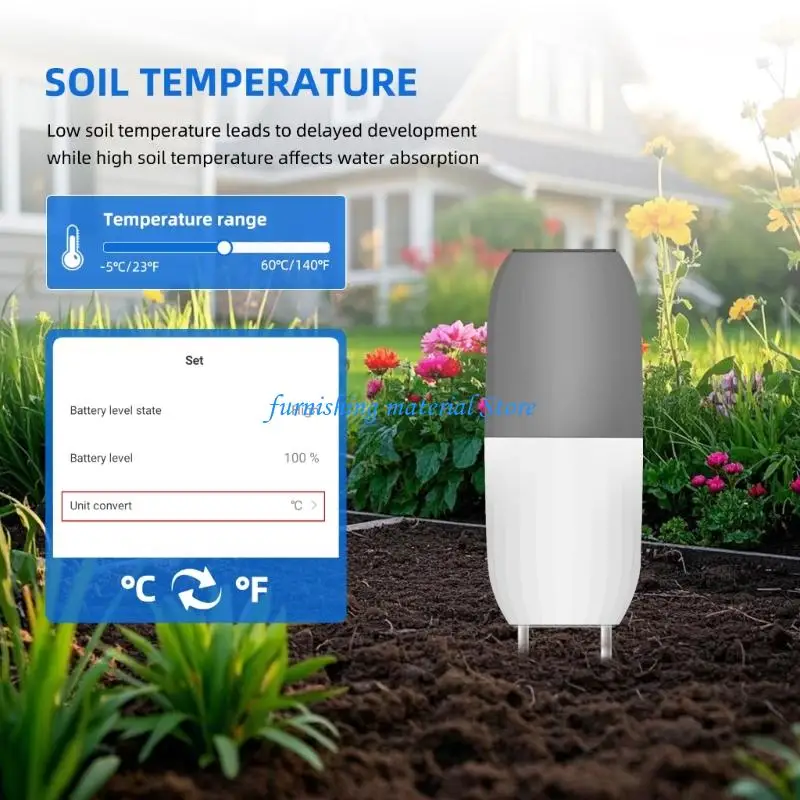Y5GD Intelligent Soil Meter WiFi Connecting Soil Moisture Temperature Monitor Wireless Plant Sensors For Garden Farming
Y5GD Intelligent Soil Meter WiFi Connecting Soil Moisture Temperature Monitor Wireless Plant Sensors For Garden Farming