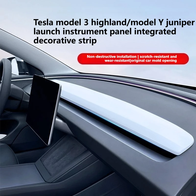 Car Central Control Dashboard Decorative Strip Panel Cover Interior for Tesla Model 3 Highland Model Y Juniper Launch 24-25
Car Central Control Dashboard Decorative Strip Panel Cover Interior for Tesla Model 3 Highland Model Y Juniper Launch 24-25