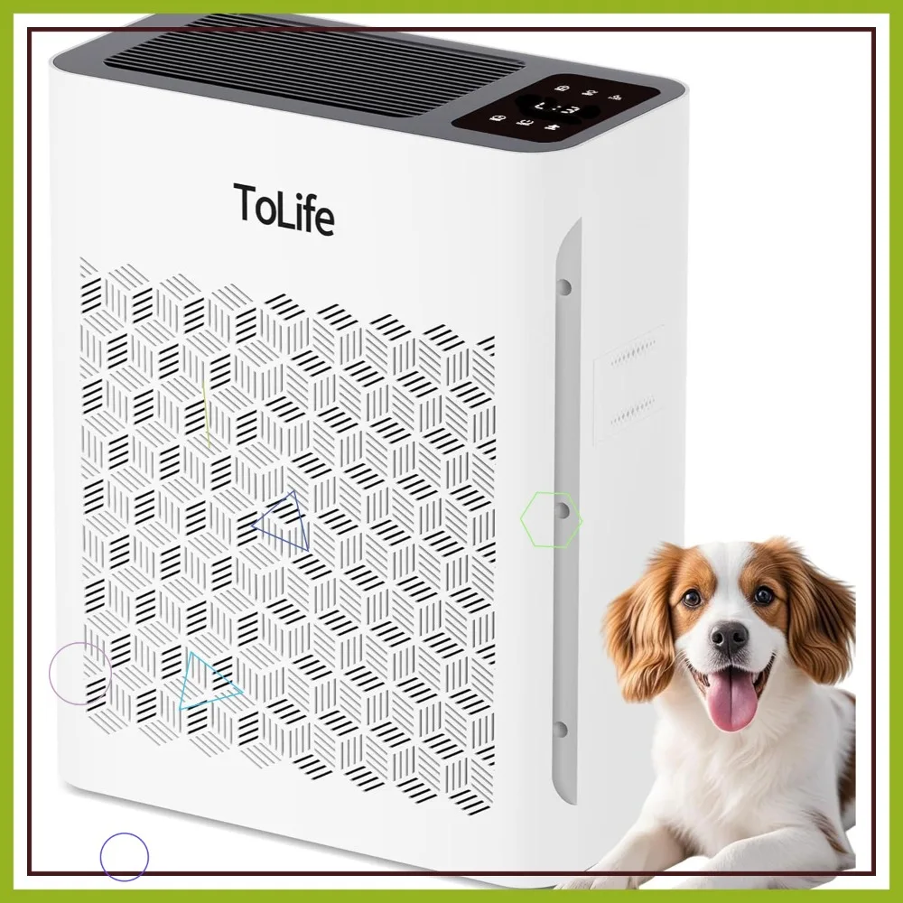 Air Purifier Large Room, Washable Filter for Pets Hair, Air Cleaner up to 1095 Ft², Sleep Mode Timer
Air Purifier Large Room, Washable Filter for Pets Hair, Air Cleaner up to 1095 Ft², Sleep Mode Timer