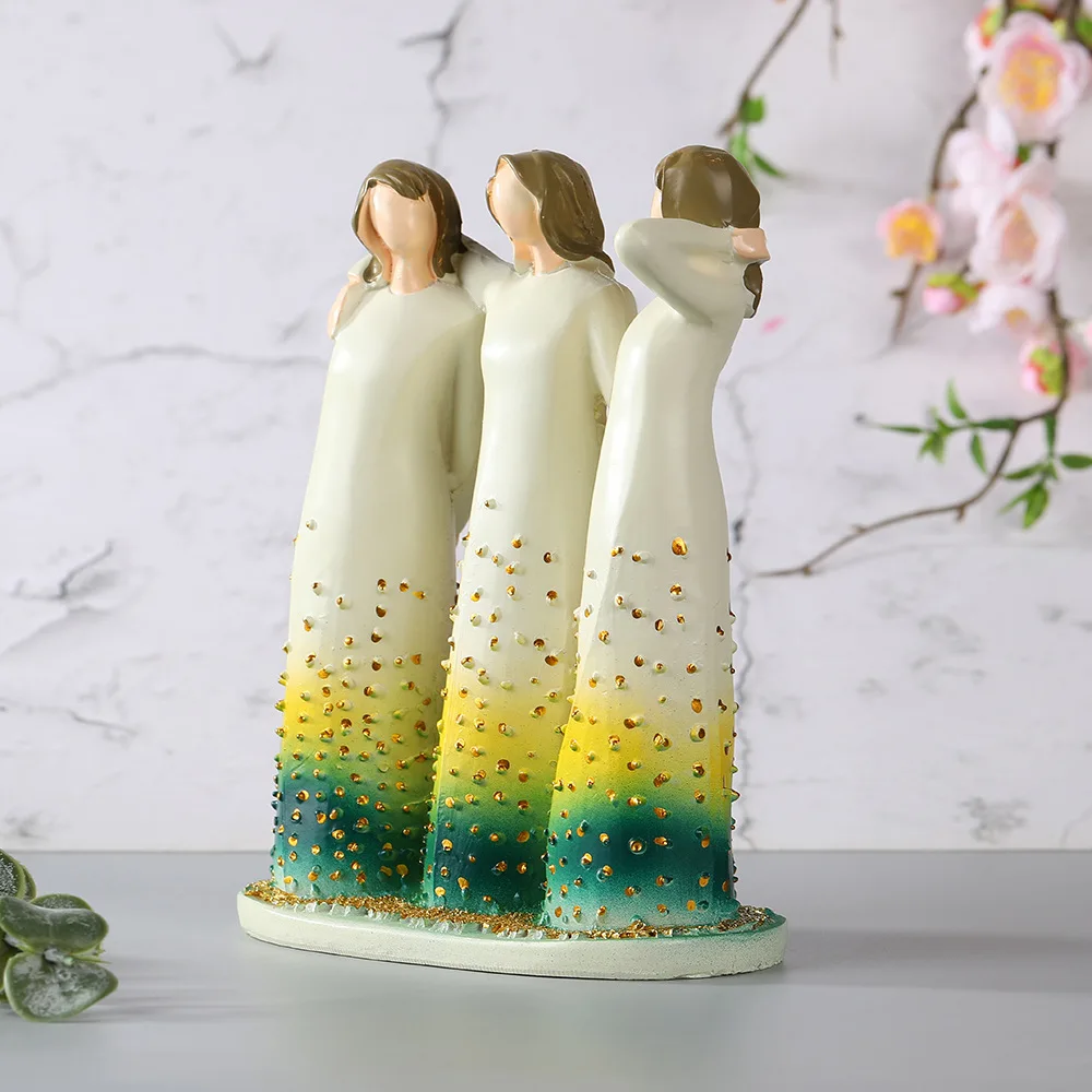 Three Sisters Resin Figurine Creative Living Room Desktop Entryway Table Decoration Gift for Best Friend Anniversary Present
Three Sisters Resin Figurine Creative Living Room Desktop Entryway Table Decoration Gift for Best Friend Anniversary Present