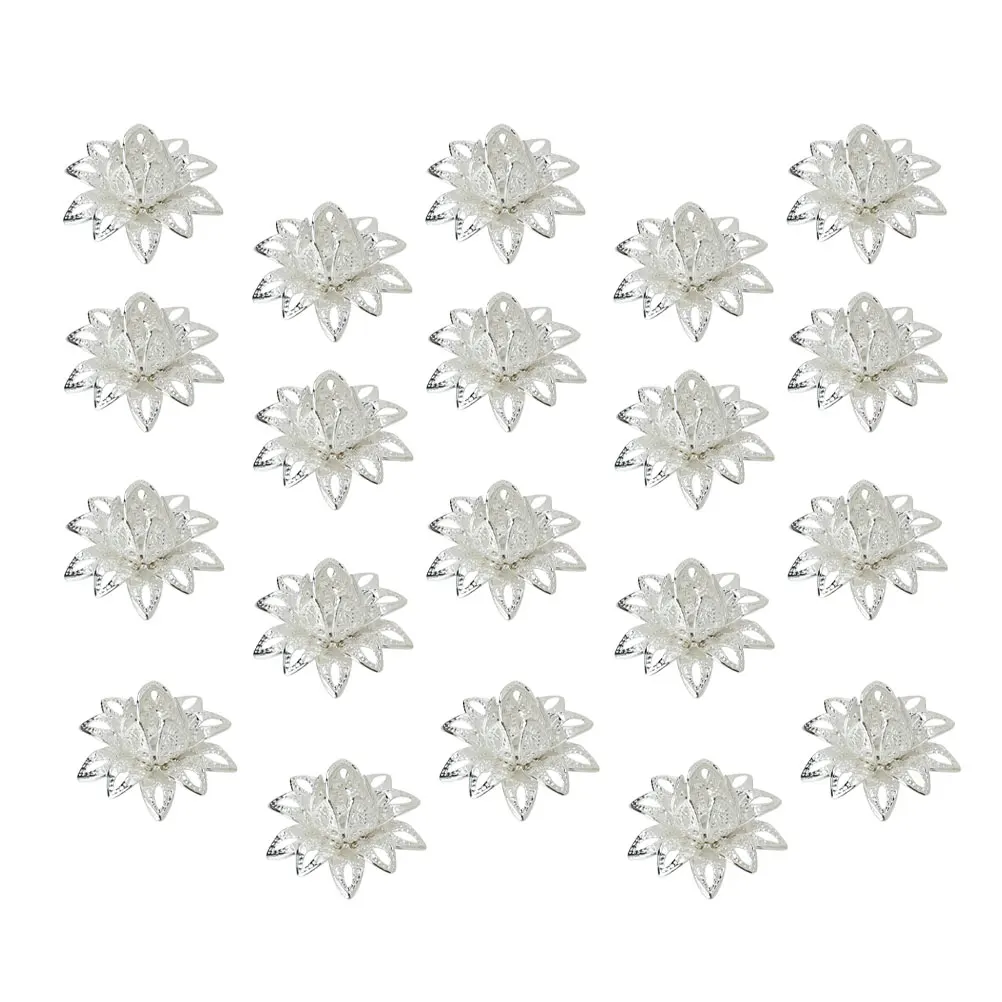 20Pcs Lotus Flower Bead Caps Metal Jewelry End Caps for DIY Necklace Bracelet Making Handmade Accessory Charms
20Pcs Lotus Flower Bead Caps Metal Jewelry End Caps for DIY Necklace Bracelet Making Handmade Accessory Charms