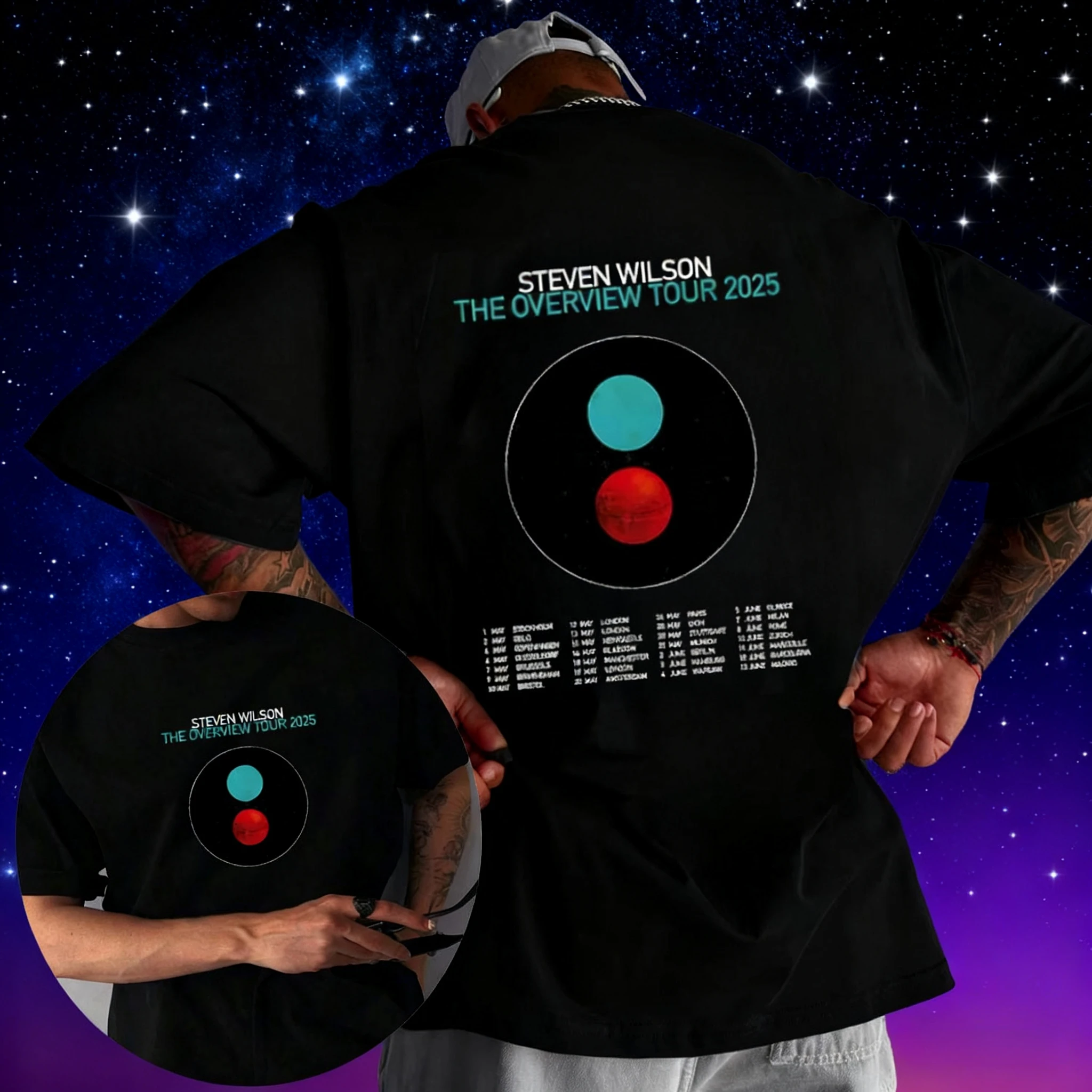 2025 Summer Steven Wilson Tour Men's T-shirts New Fashion Printed Cotton T-shirts Leisure Street Short-sleeved T-shirts Y2k
2025 Summer Steven Wilson Tour Men's T-shirts New Fashion Printed Cotton T-shirts Leisure Street Short-sleeved T-shirts Y2k