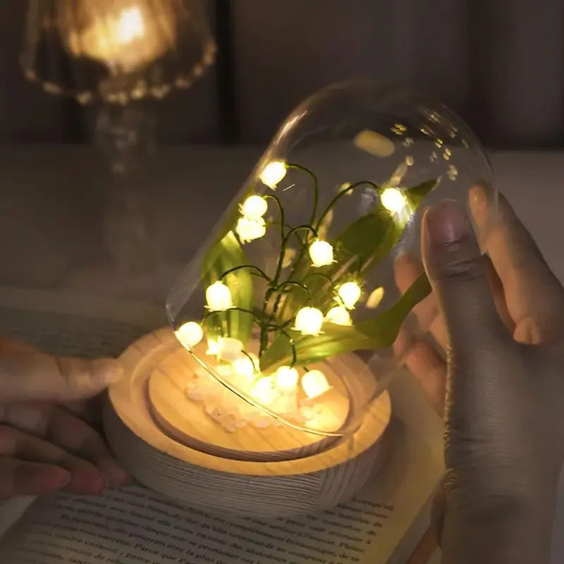 Novelty Lighting Artificial Flowers DIY Handmade Lily of The Valley Glowing Night Light for Bedroom Decorative Birthday Gift
Novelty Lighting Artificial Flowers DIY Handmade Lily of The Valley Glowing Night Light for Bedroom Decorative Birthday Gift