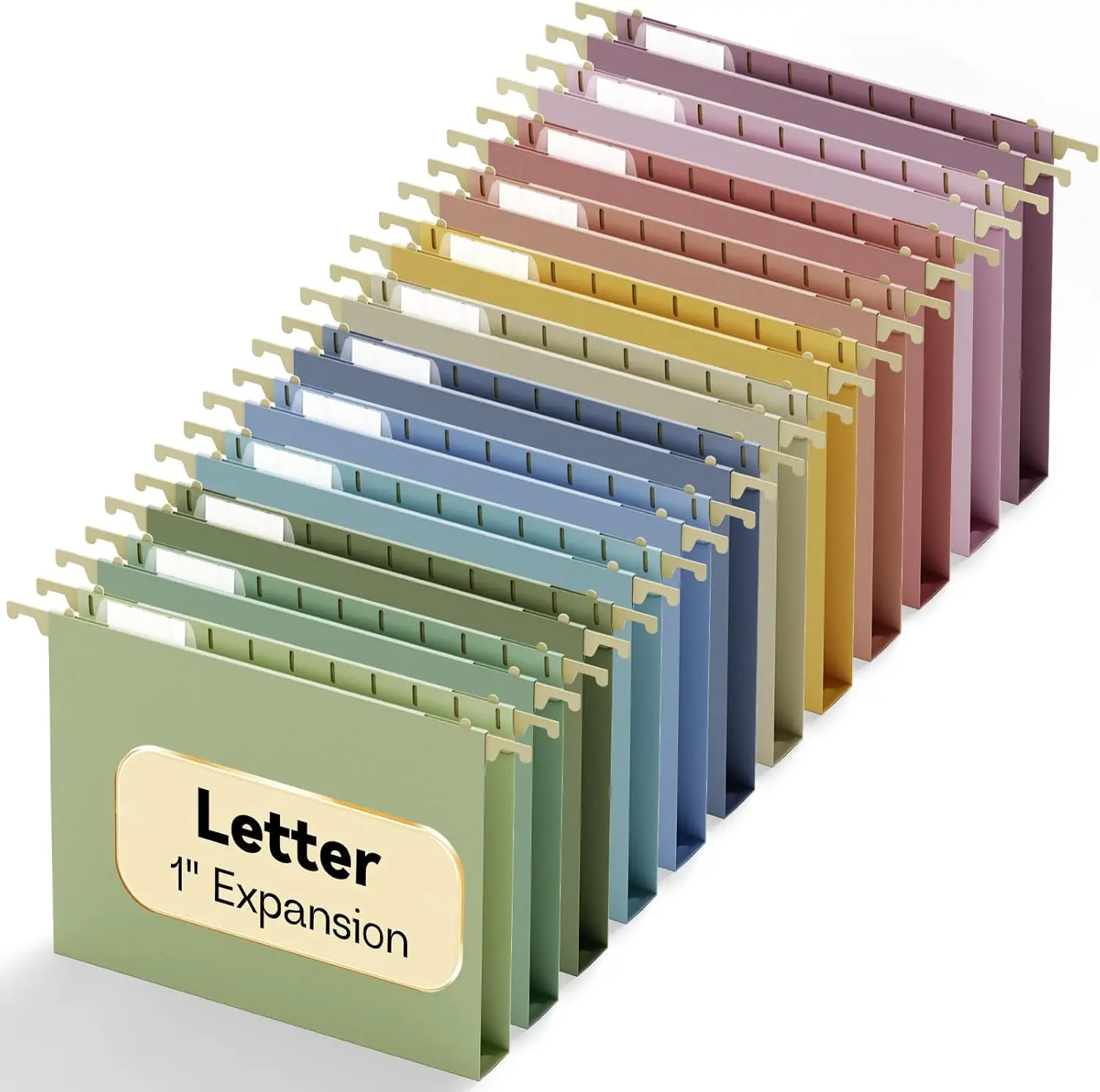 12 Pack Heavy Duty Hanging File Folders, Letter Size, Plastic Expanding File Organizer with Tabs, Pastel
12 Pack Heavy Duty Hanging File Folders, Letter Size, Plastic Expanding File Organizer with Tabs, Pastel