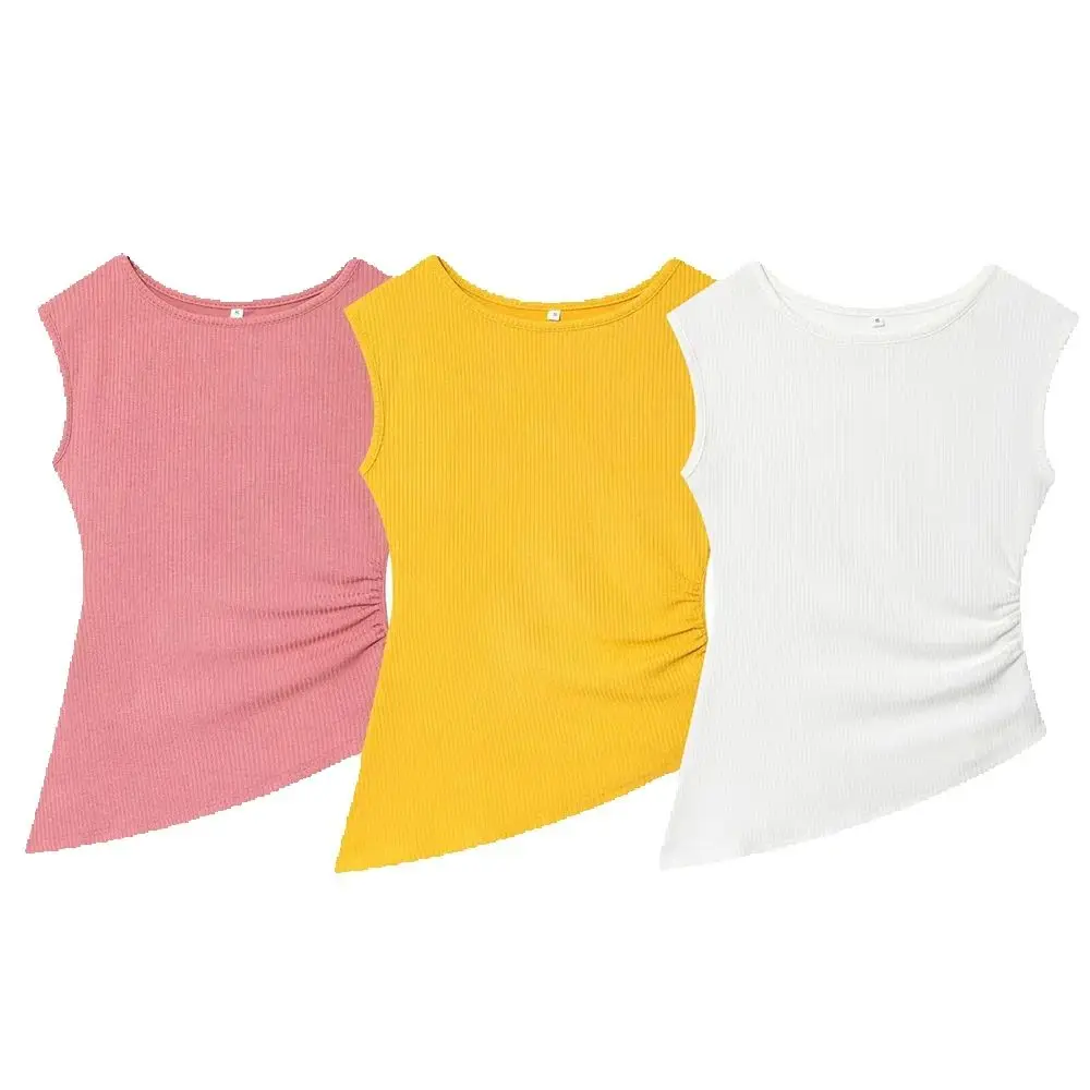 Новая осенняя женская одежда в европейском и американском стиле, плиссированная текстура, асимметричный топ без рукавов с круглым вырезом 
Новая осенняя женская одежда в европейском и американском стиле, плиссированная текстура, асимметричный топ без рукавов с круглым вырезом