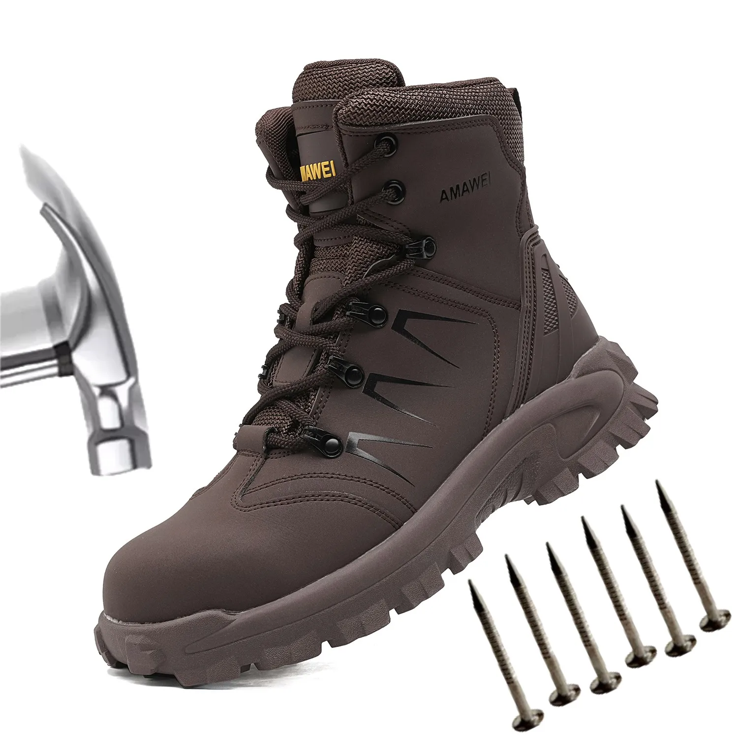 Anti Shock Indestructible Safety Shoes Comfort Steel Toe Puncture-proof Outsole Construction Work Shoes Non Slip Men Boots
Anti Shock Indestructible Safety Shoes Comfort Steel Toe Puncture-proof Outsole Construction Work Shoes Non Slip Men Boots