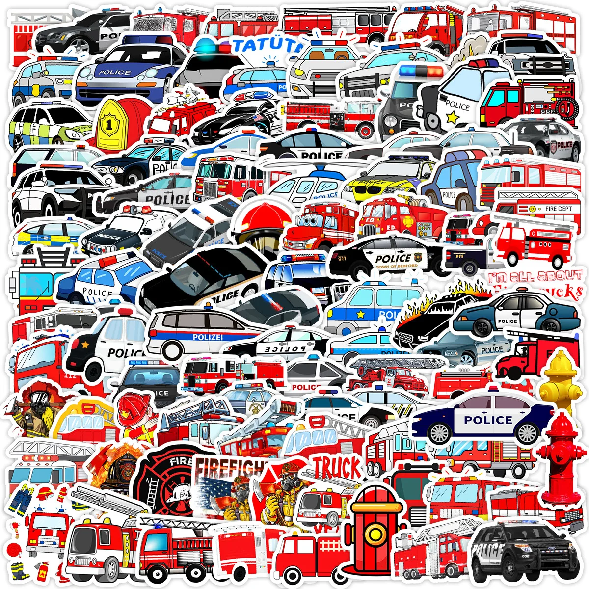 10/50/100PCS Cartoon Fire Truck Stickers Fireman Doodle Education Stickers DIY Water Cup Scrapbook Laptop Scrapbook Decal Toys
10/50/100PCS Cartoon Fire Truck Stickers Fireman Doodle Education Stickers DIY Water Cup Scrapbook Laptop Scrapbook Decal Toys