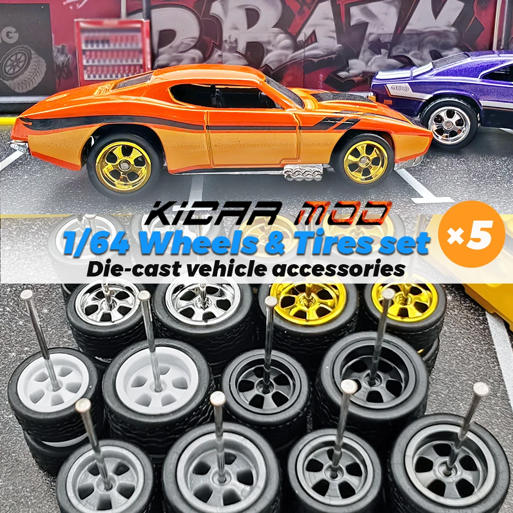1/64 передние маленькие задние большие колеса со съемными резиновыми шинами пять спиц для модельных автомобилей запасные части для Hotwheels (5 комплектов)
1/64 передние маленькие задние большие колеса со съемными резиновыми шинами пять спиц для модельных автомобилей запасные части для Hotwheels (5 комплектов)