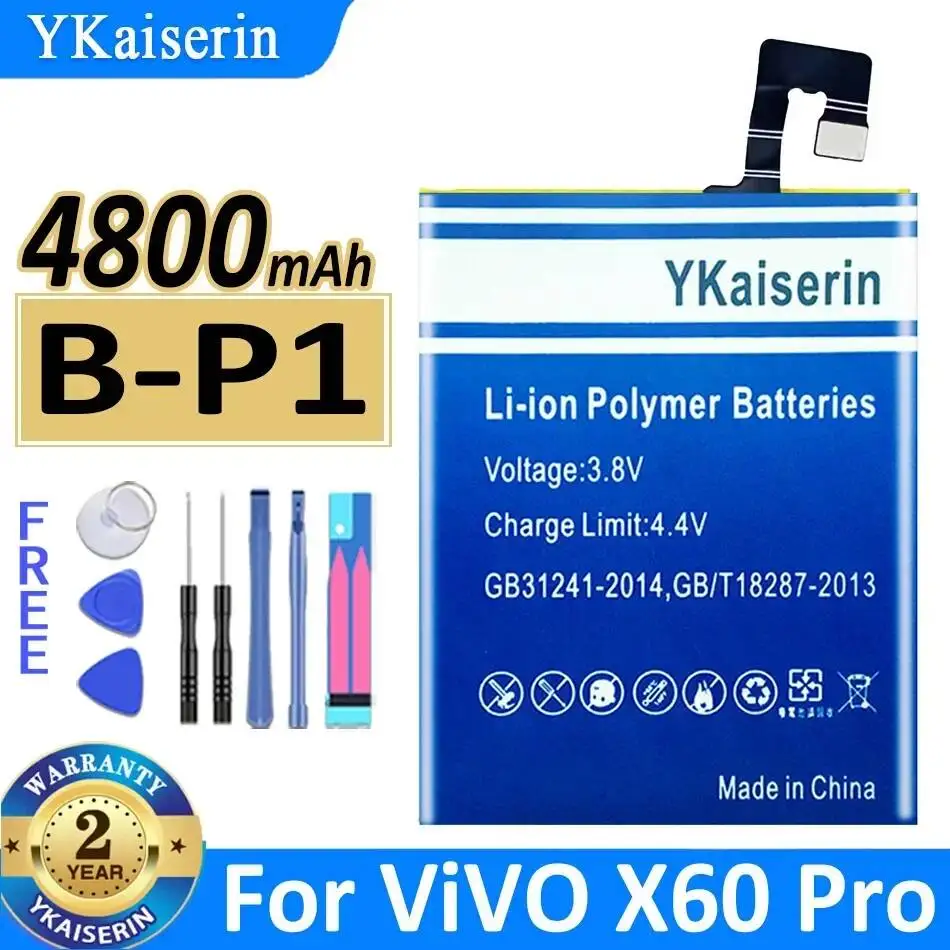 For Vivo X60 Pro Mobile Phone Battery B-P1 4800mAh High-Capacity
For Vivo X60 Pro Mobile Phone Battery B-P1 4800mAh High-Capacity