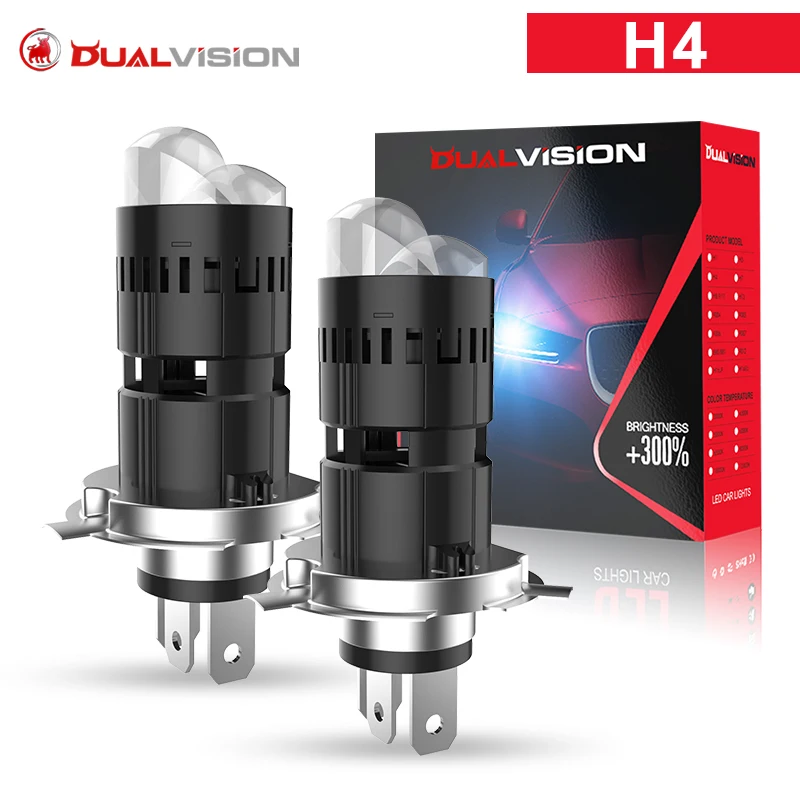H4 LED Projector Lens Car Headlight Bulb Kit Motorcycle Canbus 2000W 1200000LM High Low Beam Plug and play Mini Turbo Moto Lamps
H4 LED Projector Lens Car Headlight Bulb Kit Motorcycle Canbus 2000W 1200000LM High Low Beam Plug and play Mini Turbo Moto Lamps