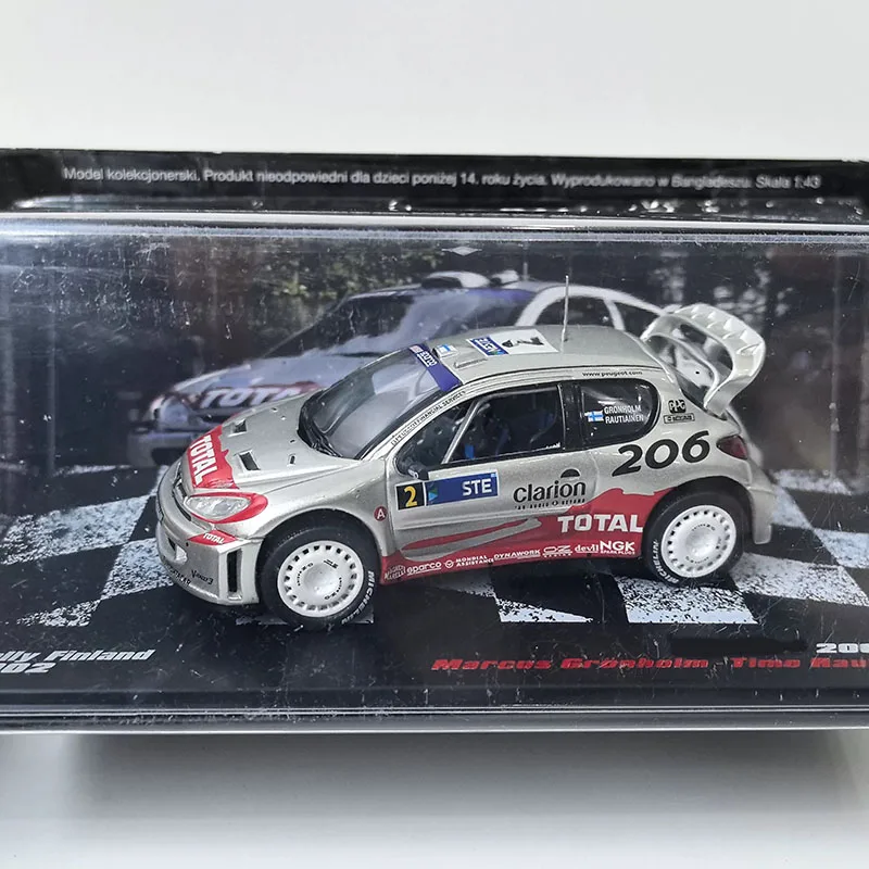 Модель IXO 1/43 206 WRC # Модель автомобиля из сплава 2002 года, статическая коллекционная модель, украшение, праздничный подарок, игрушка, сувенир
Модель IXO 1/43 206 WRC # Модель автомобиля из сплава 2002 года, статическая коллекционная модель, украшение, праздничный подарок, игрушка, сувенир