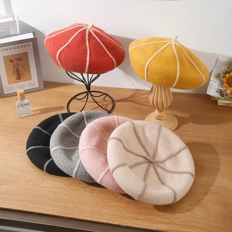 Berets men's women's western-style Artistic Style three-dimensional Pattern Design Pumpkin Hat Wool painter' Knit Hat 4m770
Berets men's women's western-style Artistic Style three-dimensional Pattern Design Pumpkin Hat Wool painter' Knit Hat 4m770