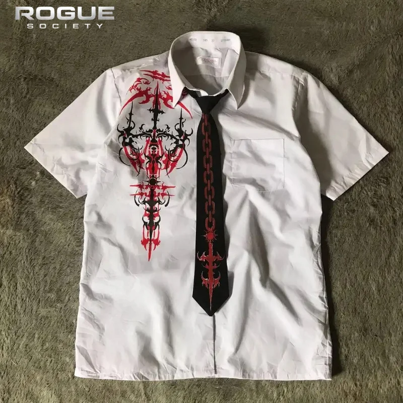 Korean Gothic Aesthetic Men Summer Shirt Letter Print Loose Harajuku Polo Streetwear Y2K Edgy High Street Casual Hip Hop Tops
Korean Gothic Aesthetic Men Summer Shirt Letter Print Loose Harajuku Polo Streetwear Y2K Edgy High Street Casual Hip Hop Tops