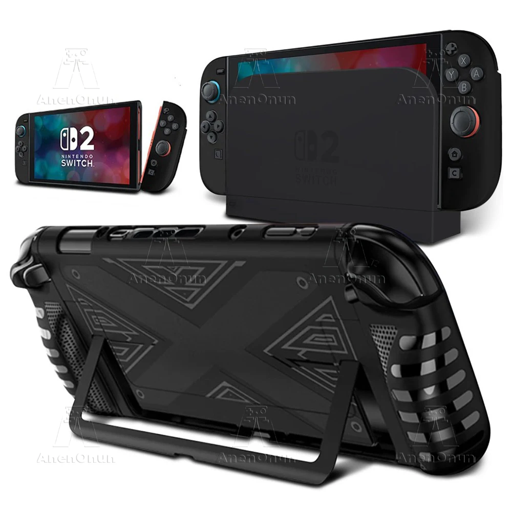 Dockable Protective Case for Switch 2 Shockproof Anti-Scratch Slim Fit PC Hard Cover w/ Detachable TPU Joycon 2 Grips Soft Shell
Dockable Protective Case for Switch 2 Shockproof Anti-Scratch Slim Fit PC Hard Cover w/ Detachable TPU Joycon 2 Grips Soft Shell