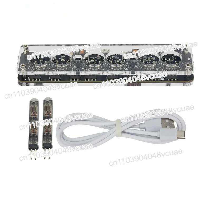 For IN-14 6-Digit Nixie Tube Clock Creative Desktop Clock Innovative Home Decor Basic Version
For IN-14 6-Digit Nixie Tube Clock Creative Desktop Clock Innovative Home Decor Basic Version