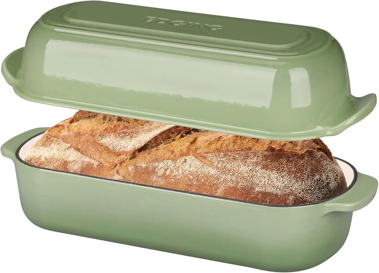 Enameled Cast Iron Loaf Pan with Lid, Bread pan, Dutch Oven Bread pan for Homemade Sourdough Bread Baking, 12.5x5.5 inch, 5qt, P
Enameled Cast Iron Loaf Pan with Lid, Bread pan, Dutch Oven Bread pan for Homemade Sourdough Bread Baking, 12.5x5.5 inch, 5qt, P