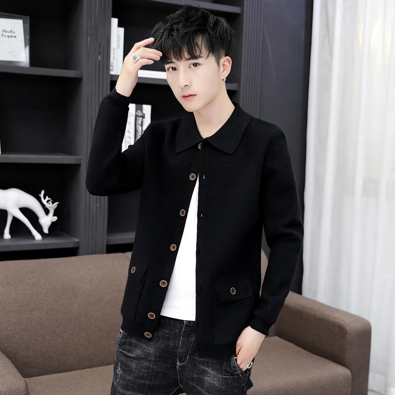Men's Knitted Cardigan Slim Fit Faionable Spring Autumn Lightweight Sweater with Collar Busin Casual Long Sve Coat
Men's Knitted Cardigan Slim Fit Faionable Spring Autumn Lightweight Sweater with Collar Busin Casual Long Sve Coat