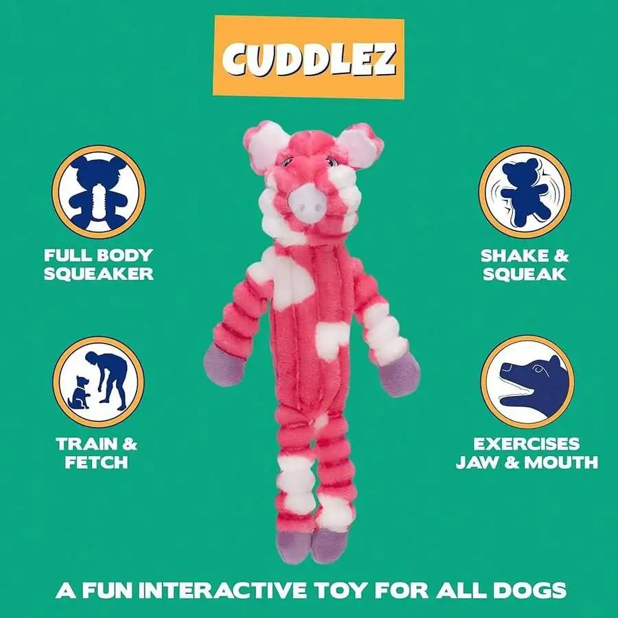 Interactive Plush Dog Toy With Squeaker And Shake Feature Pink Pig Design
Interactive Plush Dog Toy With Squeaker And Shake Feature Pink Pig Design