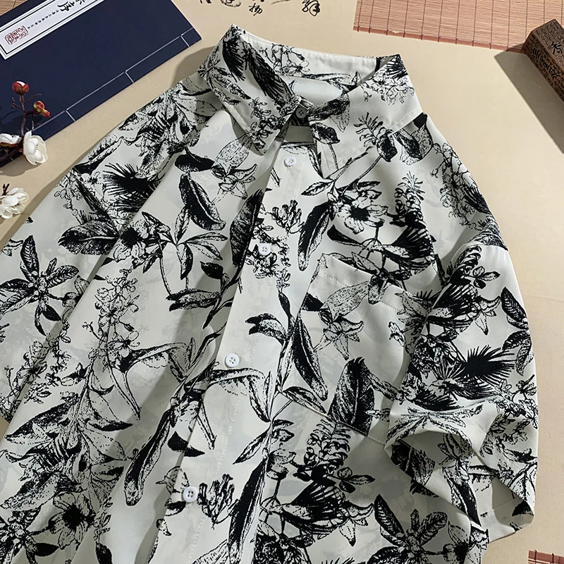 Summer Short Sleeve Shirt Retro Full Printed Casual Couple Shirt Hawaiian Style Seaside Holiday Shirt Trendy Unisex Clothing
Summer Short Sleeve Shirt Retro Full Printed Casual Couple Shirt Hawaiian Style Seaside Holiday Shirt Trendy Unisex Clothing