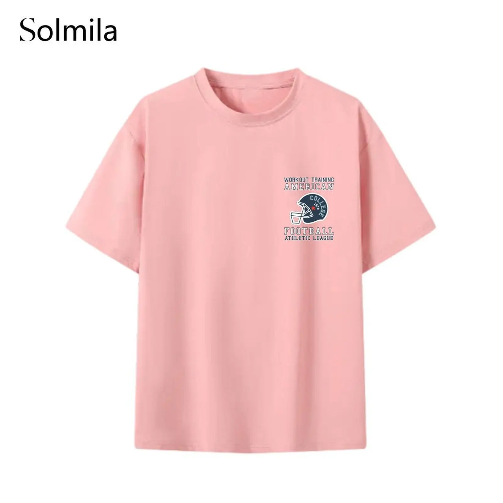Daily Wear Holiday Style M Pink Casual Short Sleeve Baseball Elements Korean Screen Pattern Round Neck Slight Stretch
Daily Wear Holiday Style M Pink Casual Short Sleeve Baseball Elements Korean Screen Pattern Round Neck Slight Stretch