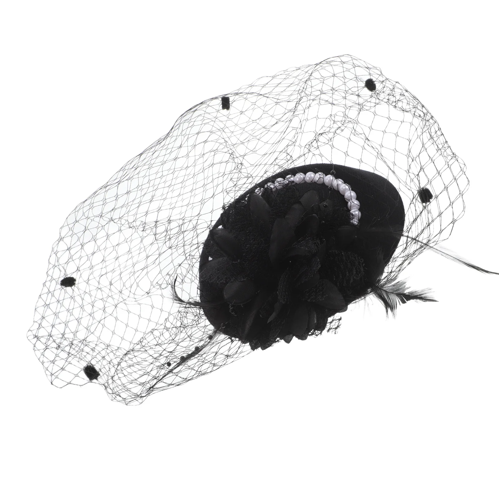 Timeless Vintage-Style Hat Veil with Pearl Detailing Elegant Women's Mini Fascinator for Tea Parties Bridal Showers Church
Timeless Vintage-Style Hat Veil with Pearl Detailing Elegant Women's Mini Fascinator for Tea Parties Bridal Showers Church
