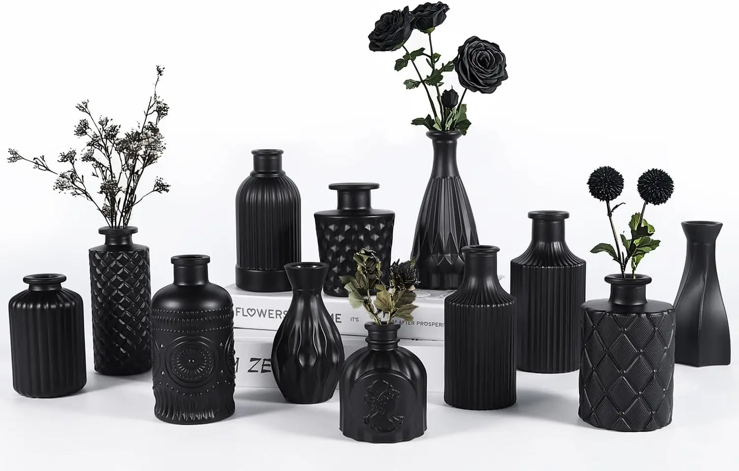 12pcs Glass Black Bud Vases Set, Small Vases for Flowers, Bud Vase for Centerpieces in Bulk, Mini Vintage Vase for Rusti
12pcs Glass Black Bud Vases Set, Small Vases for Flowers, Bud Vase for Centerpieces in Bulk, Mini Vintage Vase for Rusti