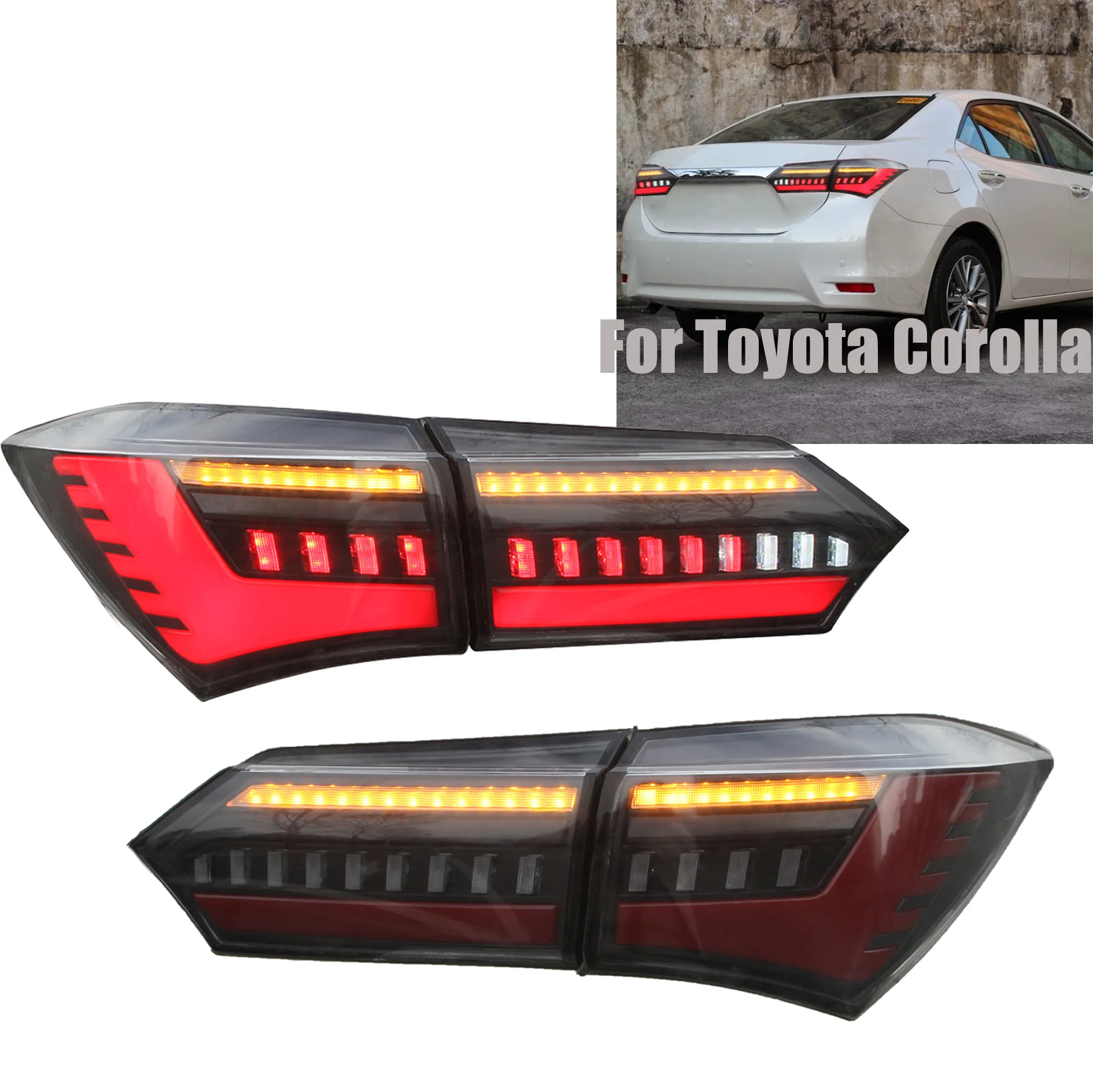 ZAIQU Auto Rear Lamp Accessories Modified Taillight Led Tail Lights for Corolla 2014 2015 2016 2017 year
ZAIQU Auto Rear Lamp Accessories Modified Taillight Led Tail Lights for Corolla 2014 2015 2016 2017 year