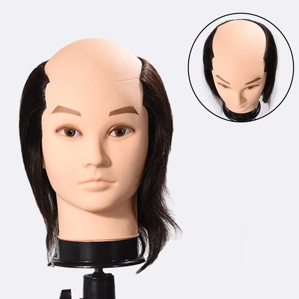 100% Soft Bald Human Hair Male Mannequin Head,Reusable Cosmetology Mannequin Hairdressing Training Weaving Head (Black)
100% Soft Bald Human Hair Male Mannequin Head,Reusable Cosmetology Mannequin Hairdressing Training Weaving Head (Black)