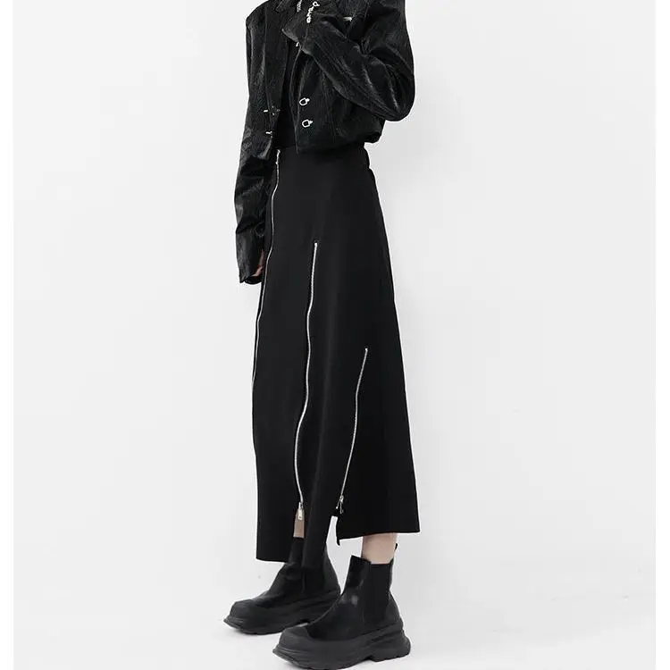 Oversize Black A-line Skirt for Women 2025 Spring New High Waist Split Skirts Mid-length Irregular Korean Fashion Clothing
Oversize Black A-line Skirt for Women 2025 Spring New High Waist Split Skirts Mid-length Irregular Korean Fashion Clothing