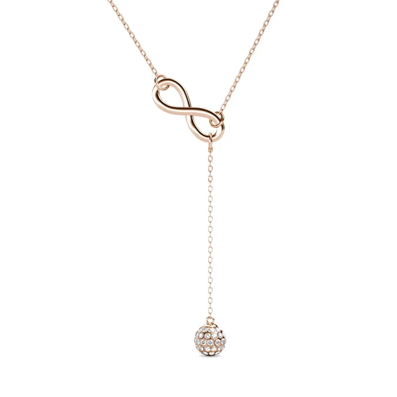 Daisini стерлингового серебра 925 пробы, беспроводной символ, кулон с бахромой, ожерелье с кристаллами Сваровски для женщин, романтическое ожерелье Y-образной формы
Daisini стерлингового серебра 925 пробы, беспроводной символ, кулон с бахромой, ожерелье с кристаллами Сваровски для женщин, романтическое ожерелье Y-образной формы