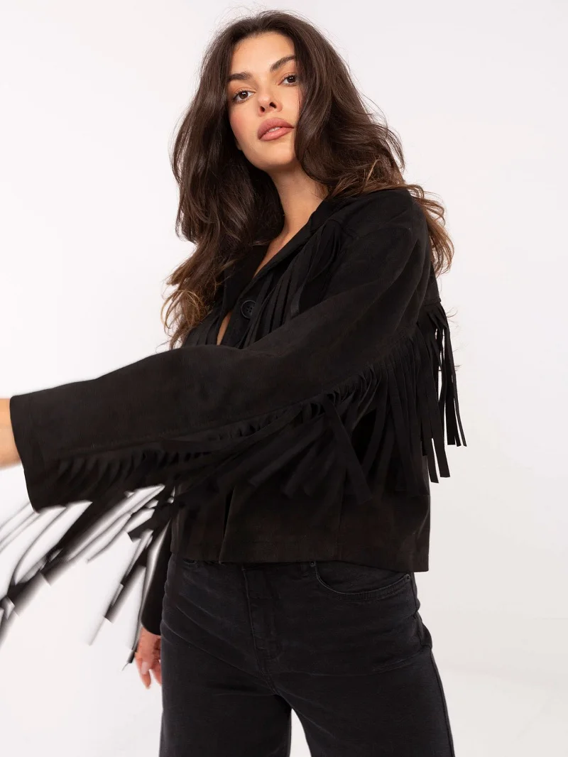Autumn Turn-down Collar Button Tassel Top Cardigan Fashionable Retro Solid Suede Jacket Women Winter Long Sleeve Outerwear Coats
Autumn Turn-down Collar Button Tassel Top Cardigan Fashionable Retro Solid Suede Jacket Women Winter Long Sleeve Outerwear Coats