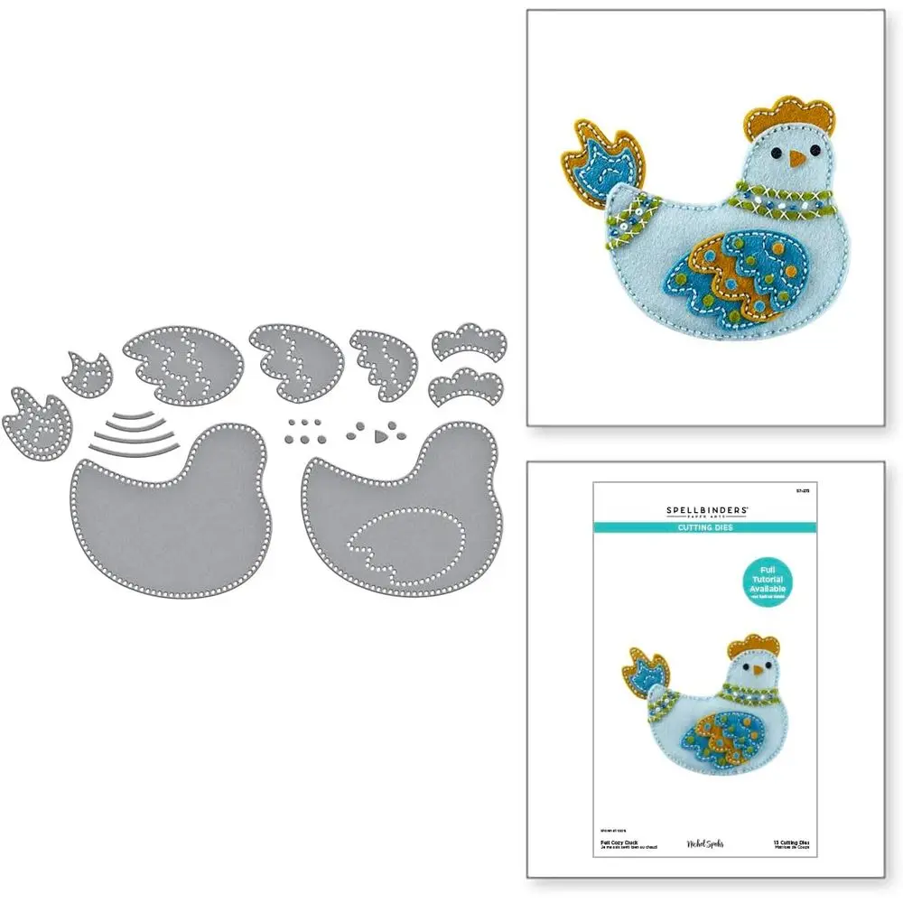 Набор вырубных форм Spellbinders S7-273 Cozy Cluck из коллекции Spring Stitch & Create от Nichol Spohr
Набор вырубных форм Spellbinders S7-273 Cozy Cluck из коллекции Spring Stitch & Create от Nichol Spohr