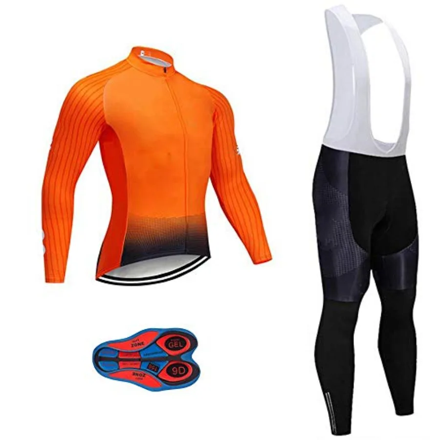 Moxilyn Men's Cycling Jersey Set Long Sleeve Pro Cycling Clothes Riding Quick Dry Jacket + Cycling Bib With 9D Pad
Moxilyn Men's Cycling Jersey Set Long Sleeve Pro Cycling Clothes Riding Quick Dry Jacket + Cycling Bib With 9D Pad