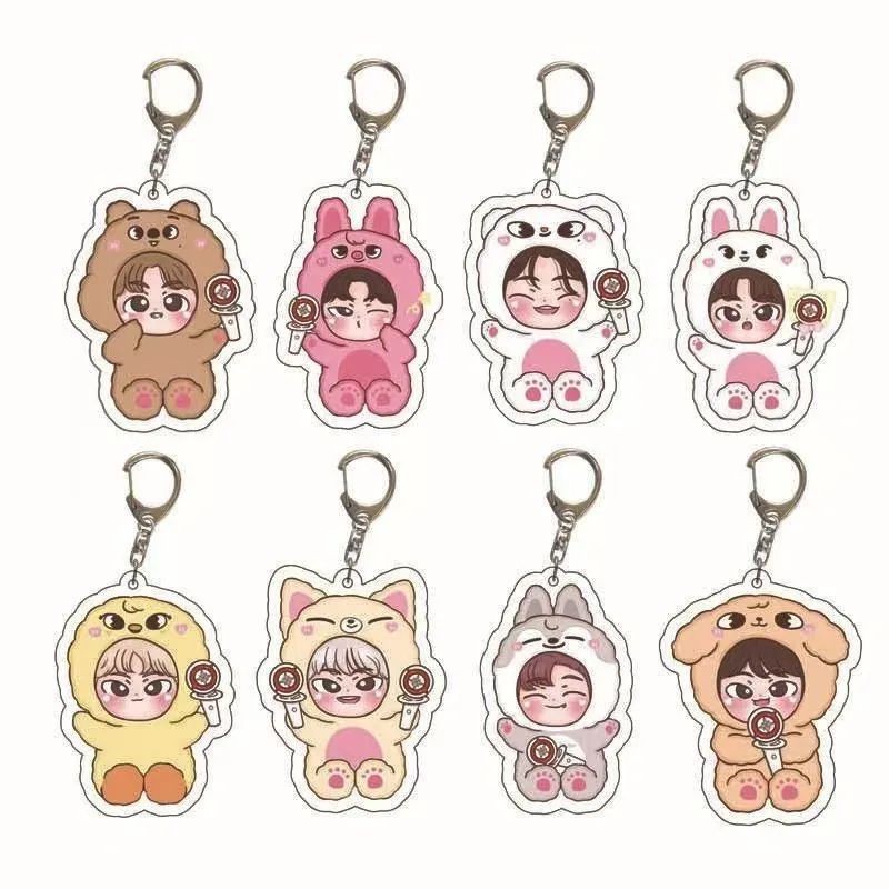 New Stray Kids Cartoon Acrylic Keychain SKZOO FELIX Anime Peripheral Cartoon Pattern Backpack Accessories
New Stray Kids Cartoon Acrylic Keychain SKZOO FELIX Anime Peripheral Cartoon Pattern Backpack Accessories
