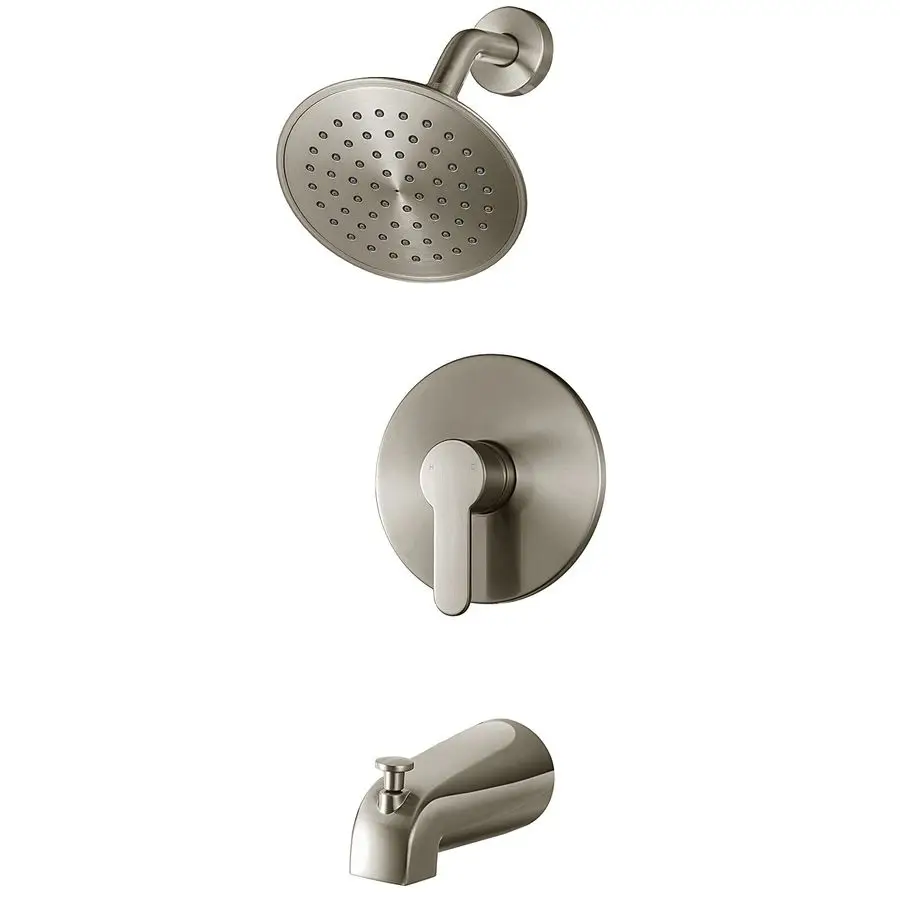 Shower Faucet Set with Valve, Shower Faucets Sets Complete Brushed Nickel with 6 Inch HighPressure Rian Showerhead
Shower Faucet Set with Valve, Shower Faucets Sets Complete Brushed Nickel with 6 Inch HighPressure Rian Showerhead