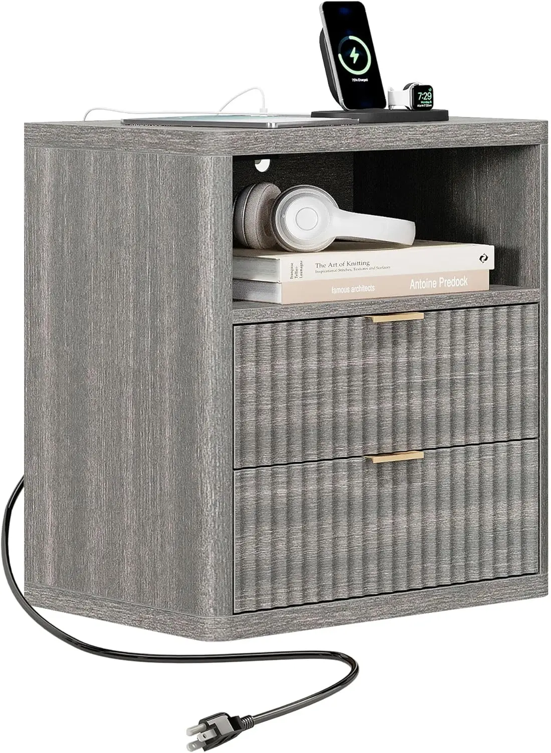 Fluted Nightstand with 2 Drawers Bed Side Table Wide End Table Modern Night Stands with Large Storage Charging Station Mid Ce
Fluted Nightstand with 2 Drawers Bed Side Table Wide End Table Modern Night Stands with Large Storage Charging Station Mid Ce