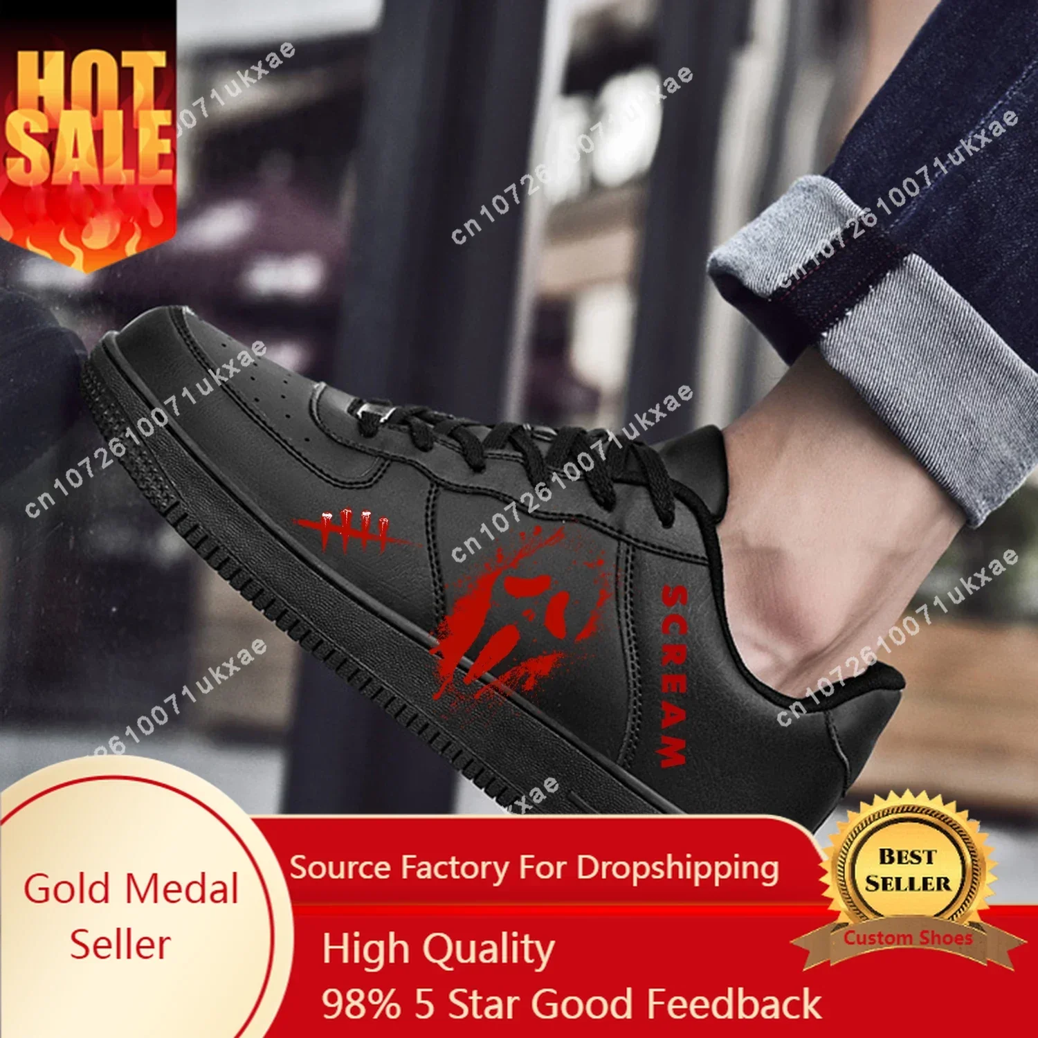 Scream Movie Billy Loomis Halloween Air Basketball Mens Womens Sports High Quality Flats Force Sneakers Lace Up Mesh Custom Shoe
Scream Movie Billy Loomis Halloween Air Basketball Mens Womens Sports High Quality Flats Force Sneakers Lace Up Mesh Custom Shoe