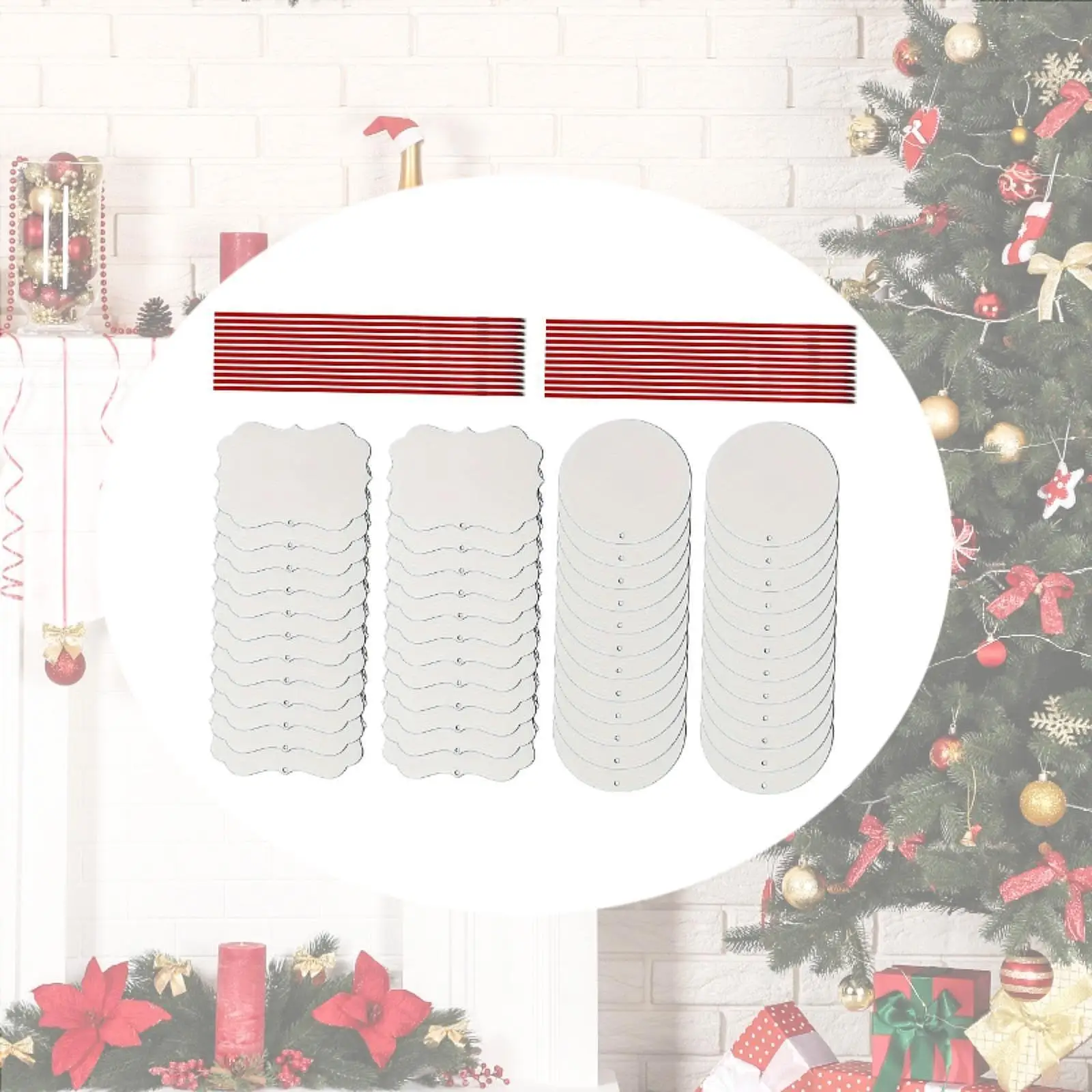 24Pcs Sublimation Christmas Ornaments Blank Tree Pendant Unfinished Wood Slices
24Pcs Sublimation Christmas Ornaments Blank Tree Pendant Unfinished Wood Slices