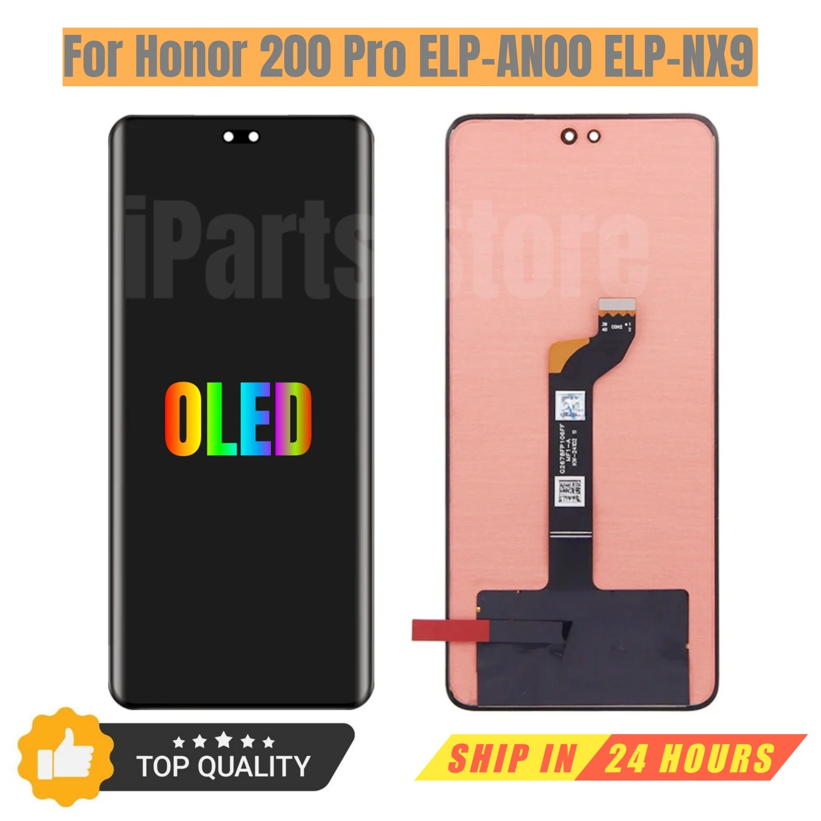 iParts Replacement New Display for Honor 200 Pro ELP-AN00 ELP-NX9 OLED 120hz Touch Screen Digitizer Assembly OEM Repair Parts
iParts Replacement New Display for Honor 200 Pro ELP-AN00 ELP-NX9 OLED 120hz Touch Screen Digitizer Assembly OEM Repair Parts