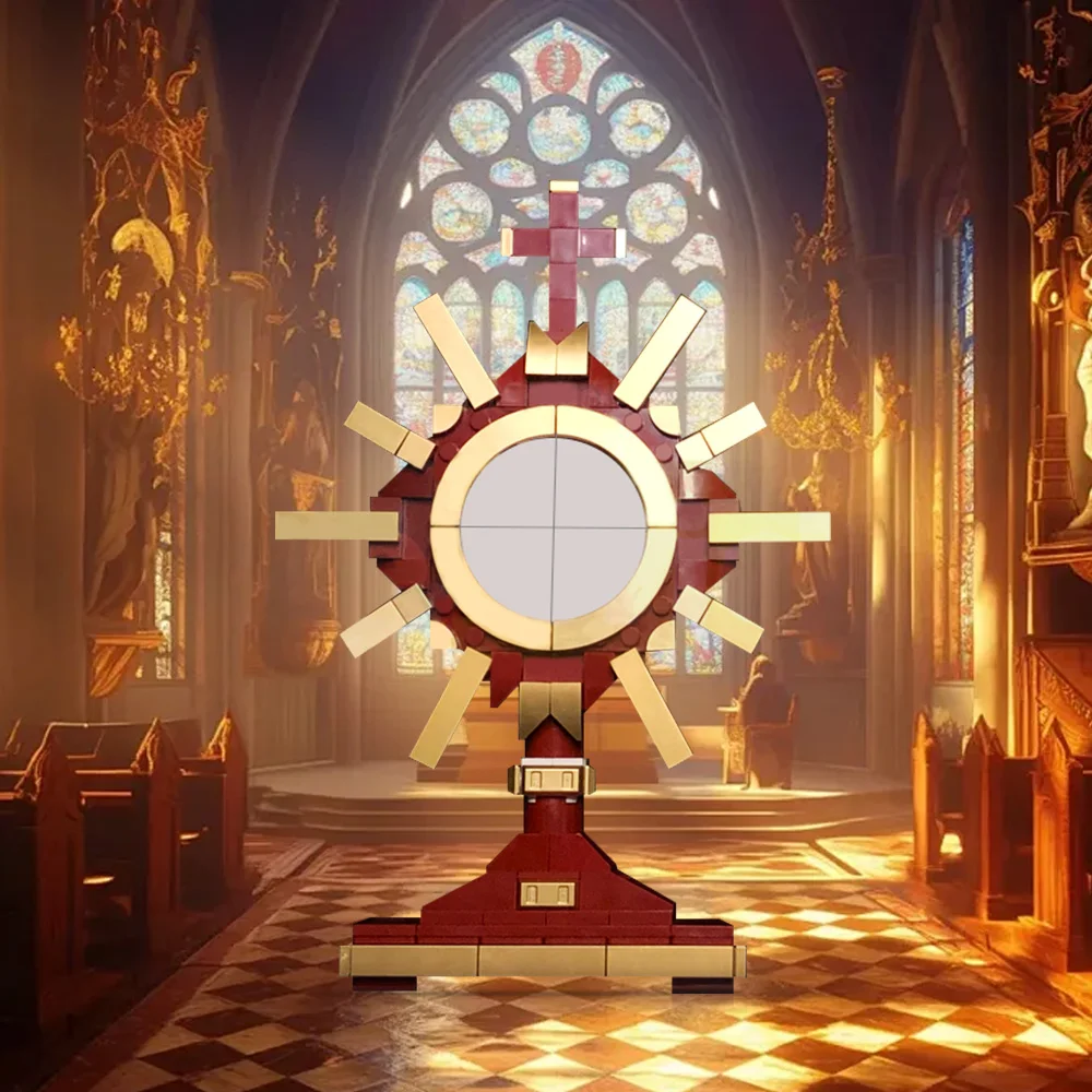 MOC Christianity Monstrance Building Blocks Christianity Monstrance ostensory Bricks Model DIY Assembly Toys Kids Birthday Gifts
MOC Christianity Monstrance Building Blocks Christianity Monstrance ostensory Bricks Model DIY Assembly Toys Kids Birthday Gifts