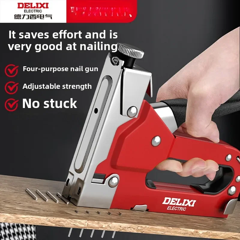 Electric Nail Gun with 4-in-1 Manual Function for Home Improvement, Furniture, Woodworking Projects
Electric Nail Gun with 4-in-1 Manual Function for Home Improvement, Furniture, Woodworking Projects